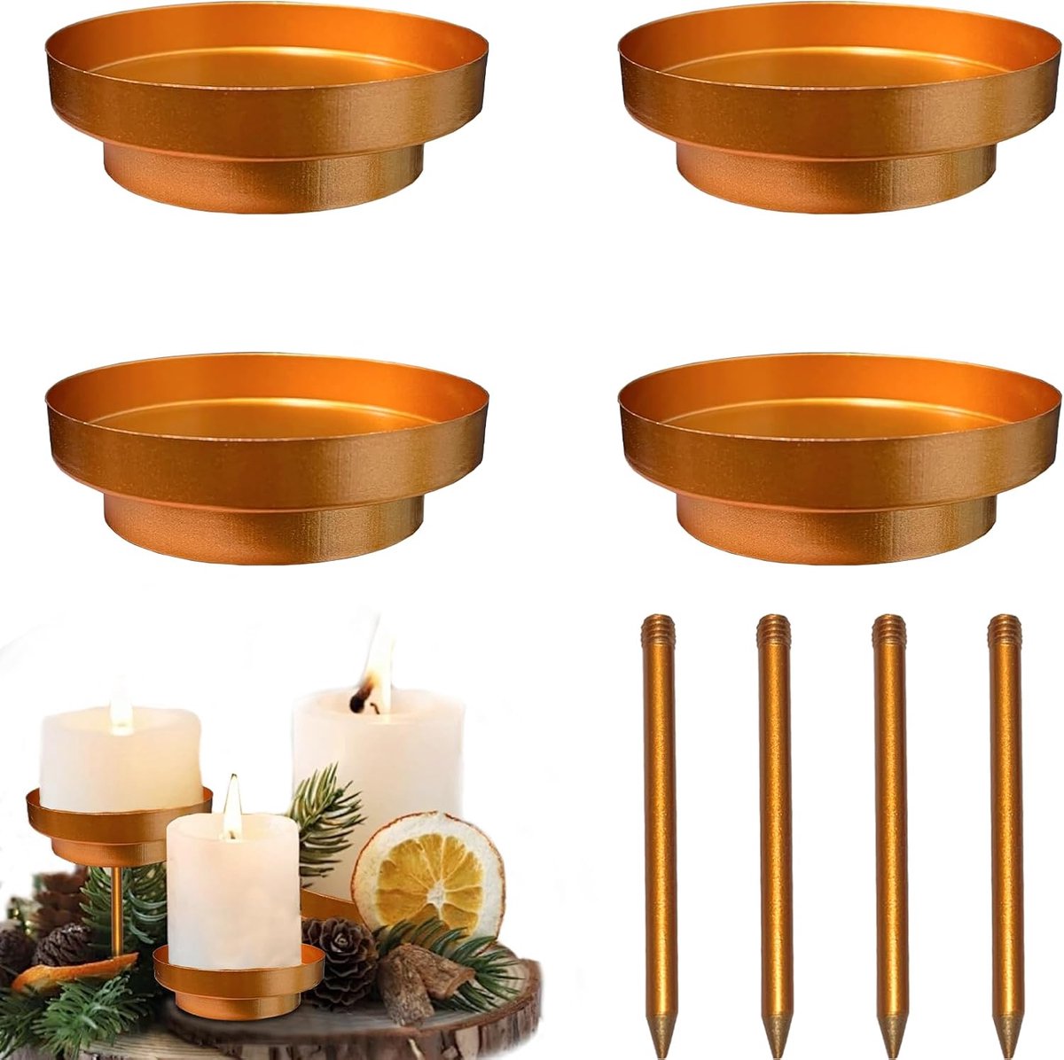 adventskrans goud