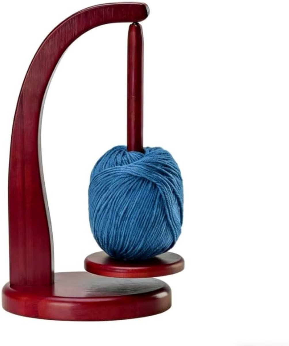 hout, wolhaspel, roterende magnetische wollen knokkelhouder, garenwinder, wolwikkelaar, houten wolhouder, wollen opwikkelaar voor haak- en breiaccessoires, geschenken