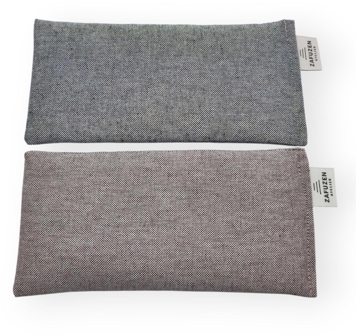 SnelShoppen - Set van 2 Deep Oogkussens met Natuurlijke Lavendelbloemen en Rijst, Natuurlijk Katoen, Perfect voor Yoga, Meditatie, Ontspanning en Rust