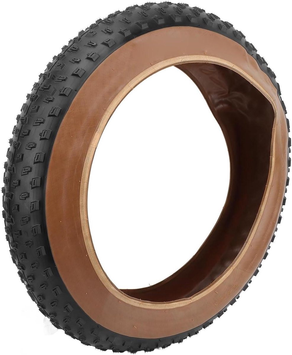Vouwbare Fietsband - Sneeuwscooter Band - Robuust Terrein - 60-tpi Structuur - 20 x 4 Inch - Zwart Geel