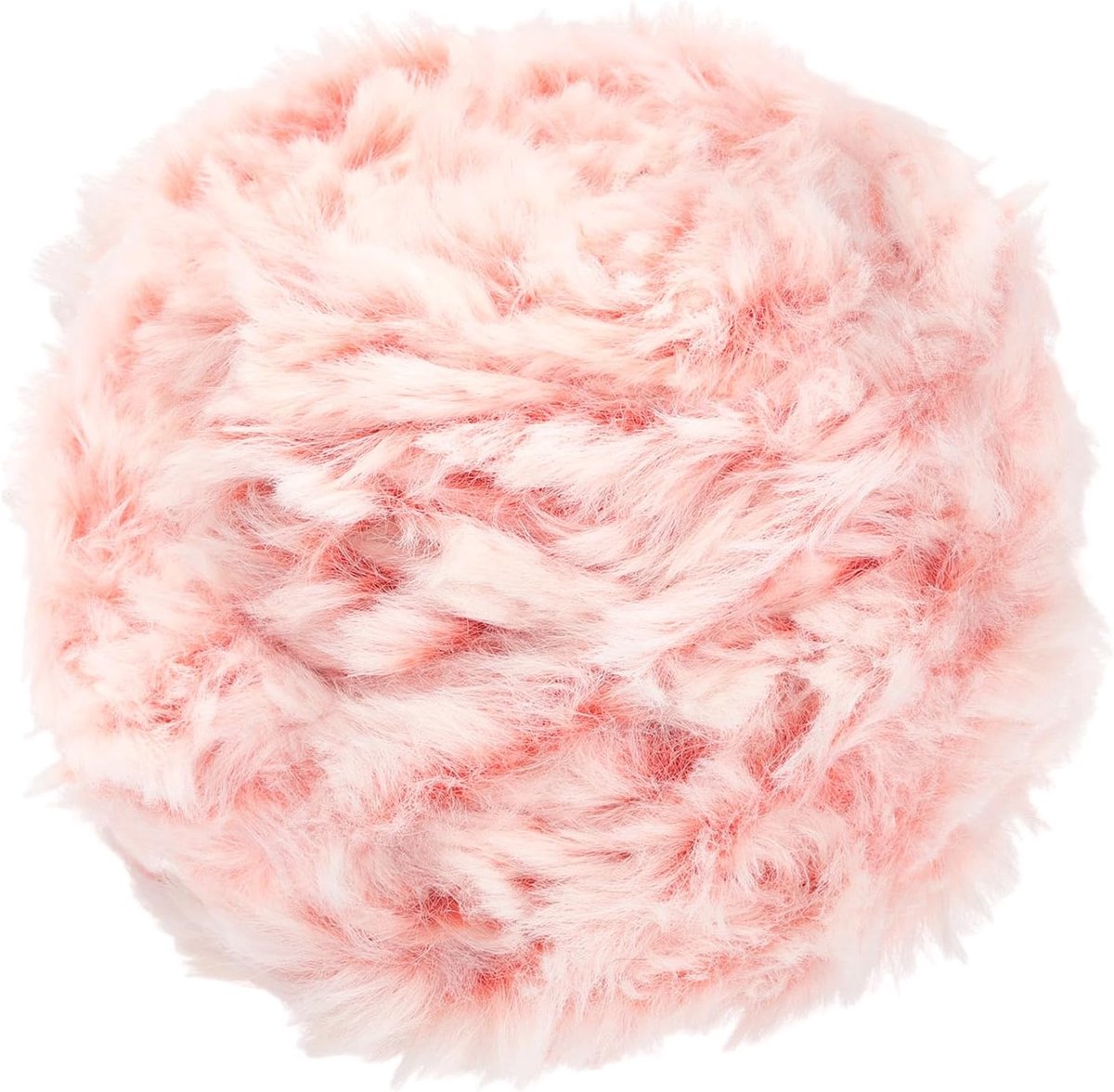 64 Meter Bontgaren, 100 Gram Zachte Pluche Pluizige Dikke Polyester Nepbont Wimpergaren voor Haken Handbreien Deken Hoeden Haakwerk Knutselen, Oranje