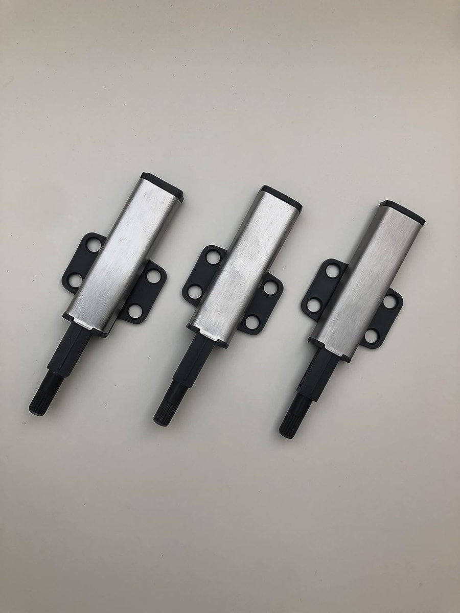 Set van 3 drukdeuropeners (deurdemper) voor kastdeuren en laden - Push to Open - met magneet - ook geschikt voor meubelserie "BESTA"