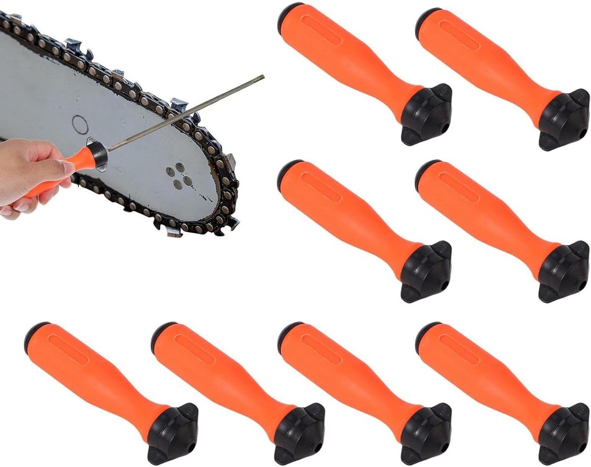 Rond Vijlhandvat - Kettingzaag Vijlen - Kettingzaag Onderhoud - Ergonomisch Ontwerp - 8 Delen - N.v.t.