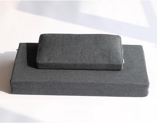 Meditatiekussen Set - Vloerkussen Tatami - Ontspannen Zitten - Natuurlijk Katoen - 70 cm - Koffie — afbeelding 5