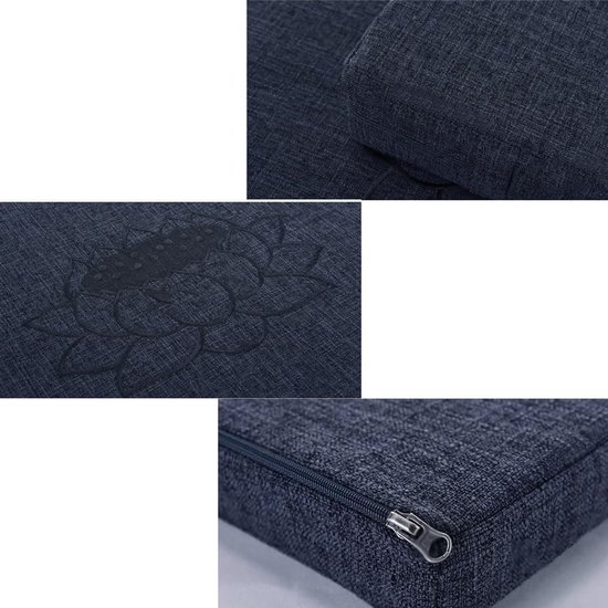 Meditatiekussen Set - Vloerkussen Tatami - Ontspannen Zitten - Natuurlijk Katoen - 70 cm - Koffie — afbeelding 2