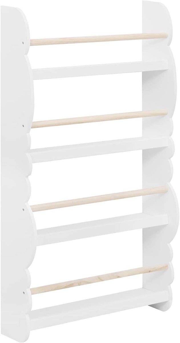 SureDeal® - Kinderboekenkast - Wandplank grenenhout MDF - Planken