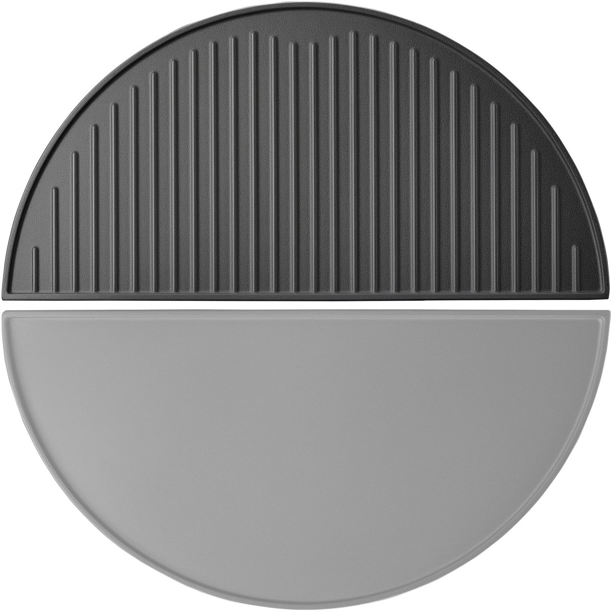 gietijzeren grillplaat 46,7 x 22,8 x 1,5 cm, plaat voor barbecue met behoud van warmte, grillrooster voor typische grillstrepen op barbecuegerechten, accessoires voor BBQ, roosterplaat