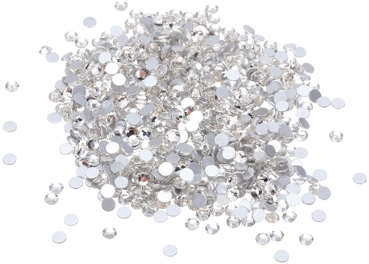 SS3 1440 stuks Strass-steentjes, glittersteentjes om te knutselen en Rhinestones, voor knutselen, kostuums, make-up (helder)