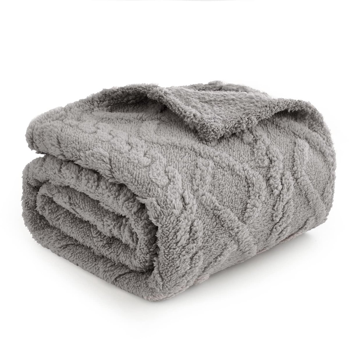 Hondendeken 100 x 160 cm pluizige fleece stof, zacht en schattig, warm, beddeken, wasbare slaapmat voor honden, katten, cavia, anaimalen, X groot, lichtgrijs