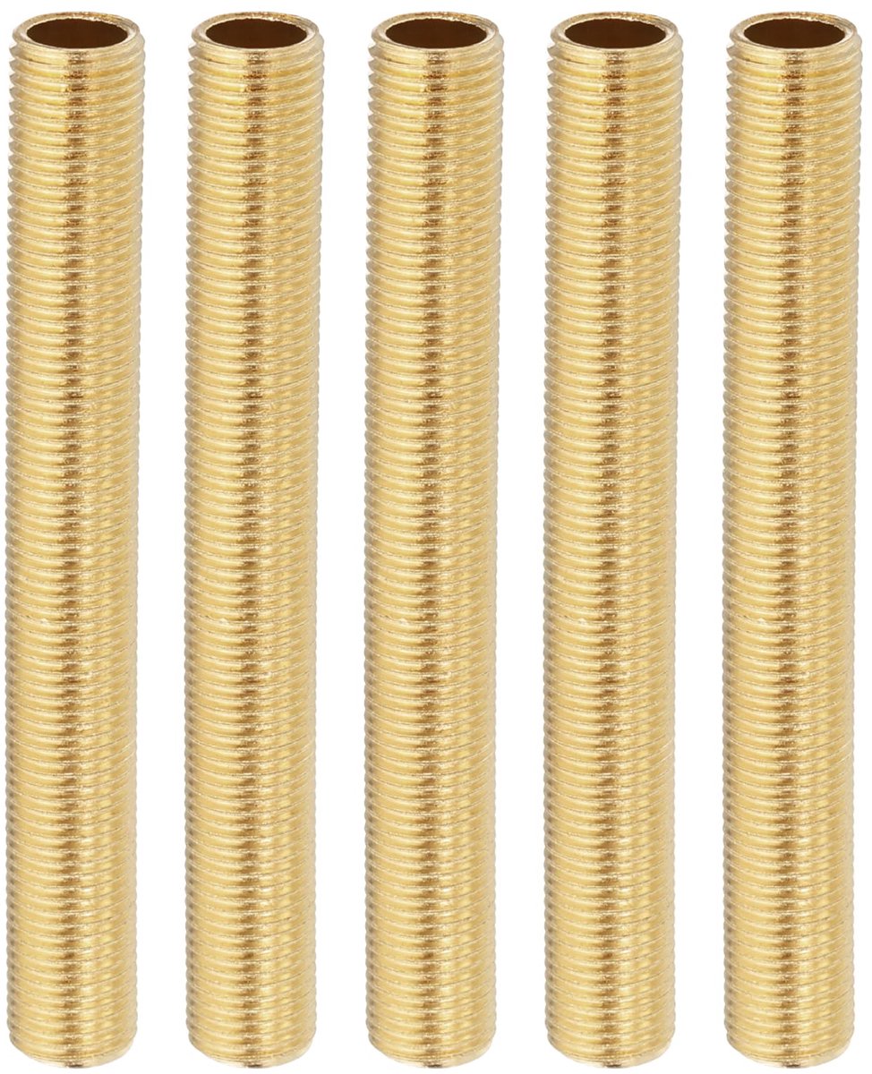 M10 fijne schroefdraad lamphouder van messing, 5 stuks 80 mm slanglengte kabeladapter koppeling connector accessoires hardware reparatieonderdeel verlichting