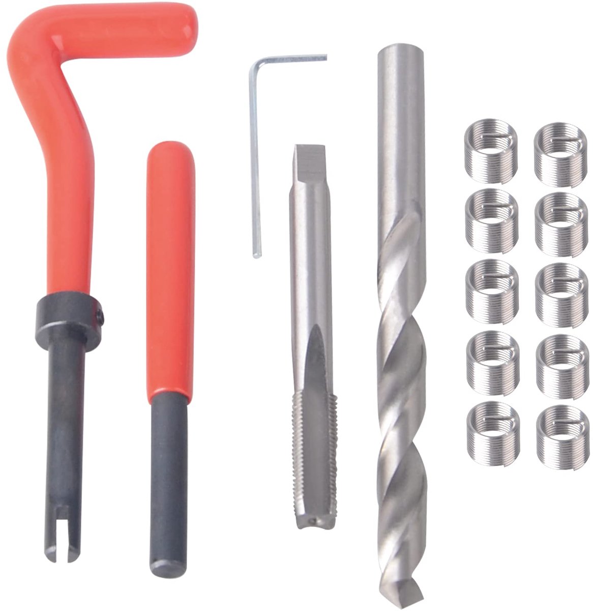 Draad Reparatie Kit M10x1.0mm Helicoil Herstel Draad Reparatie Gereedschap Draad Insert Kit Compatibel Hand Tool Set voor Auto Reparatie
