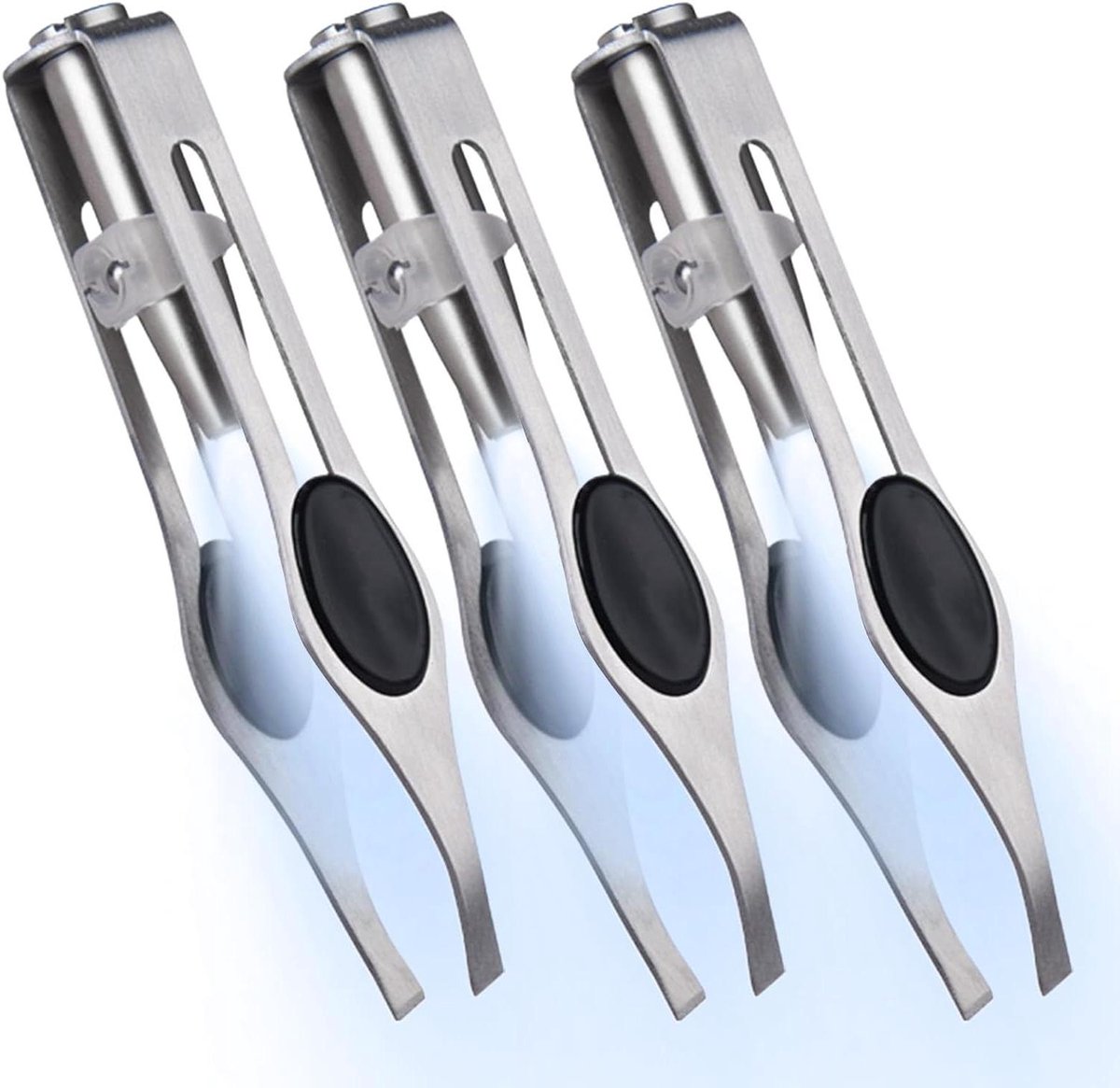 Verlichte Pincet - Precisie Pincet Wenkbrauw Pincet - Gezichtsverzorging - Ingebouwd LED Licht - 9.8 cm - Meerkleurig