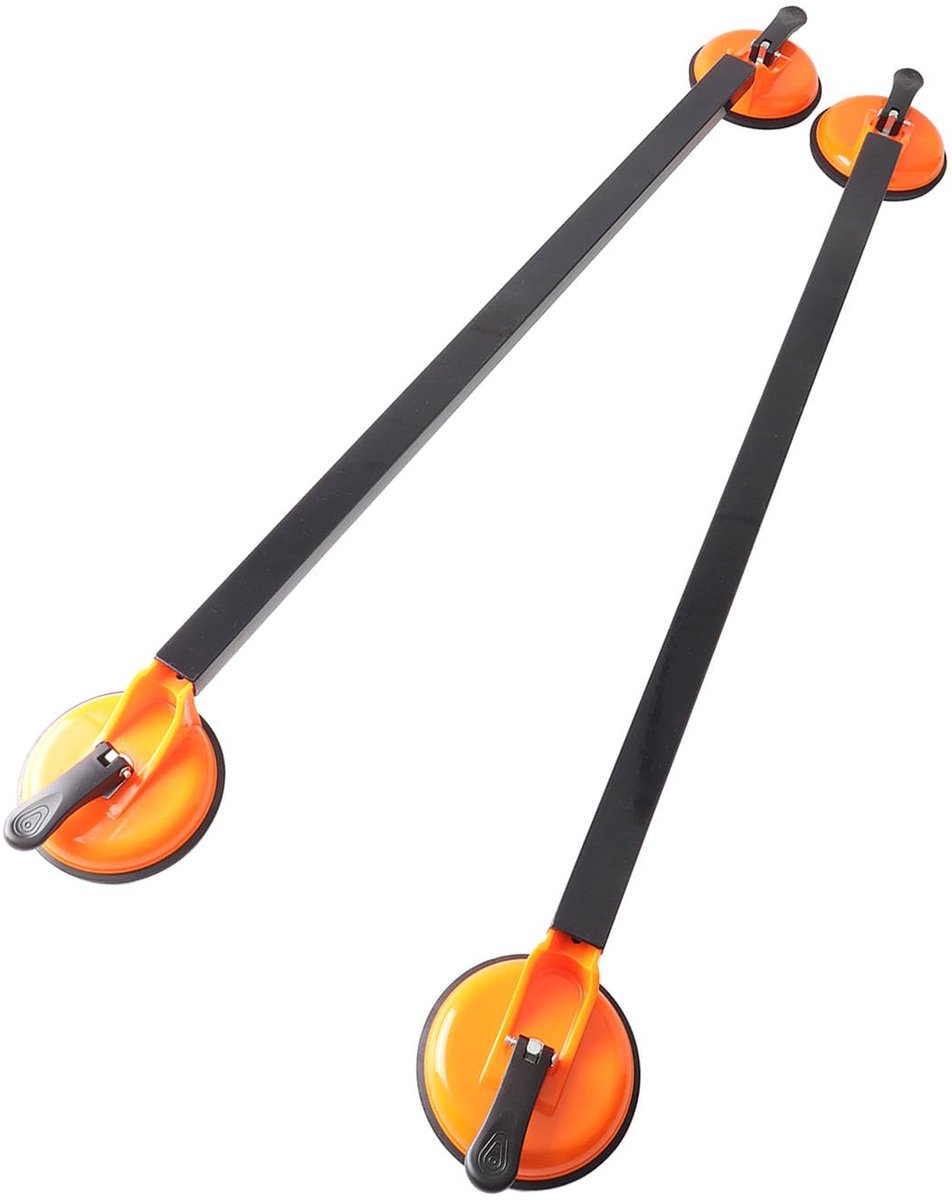 SnelShoppen - 2 Stuks Auto Imperiaal Dwarsbalken 36,22 Inch Universele Zuignap Dak Cargo Bagagedrager voor Auto, Fiets, Vakantie, Camping en Transport