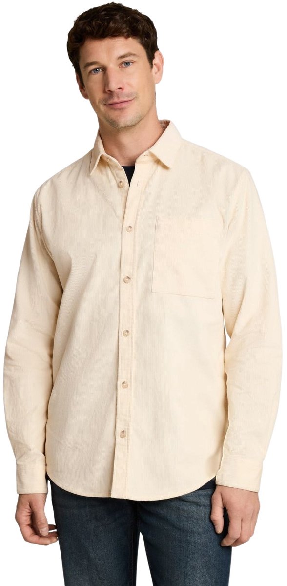 Tom Tailor Heren Overhemd regular fit Wit 3XL Volwassenen