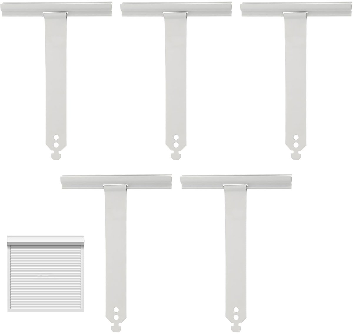 5 stuks rolluiken ophangveer, ophangveren voor rolluiken, accessoires reserveonderdelen voor rolluikveren met zwaluwstaart voor rolluikprofielen 100 x 150 mm