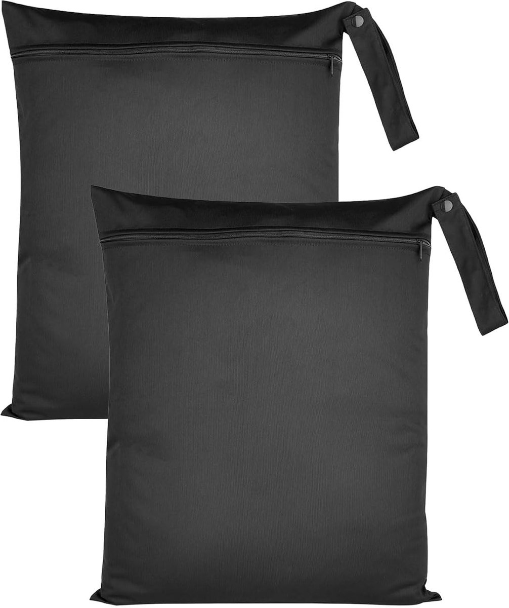 2 stuks natte tas 40x50 cm, waterdichte zwemtas met rits, herbruikbare organisatietas voor badkleding en strandhanddoeken