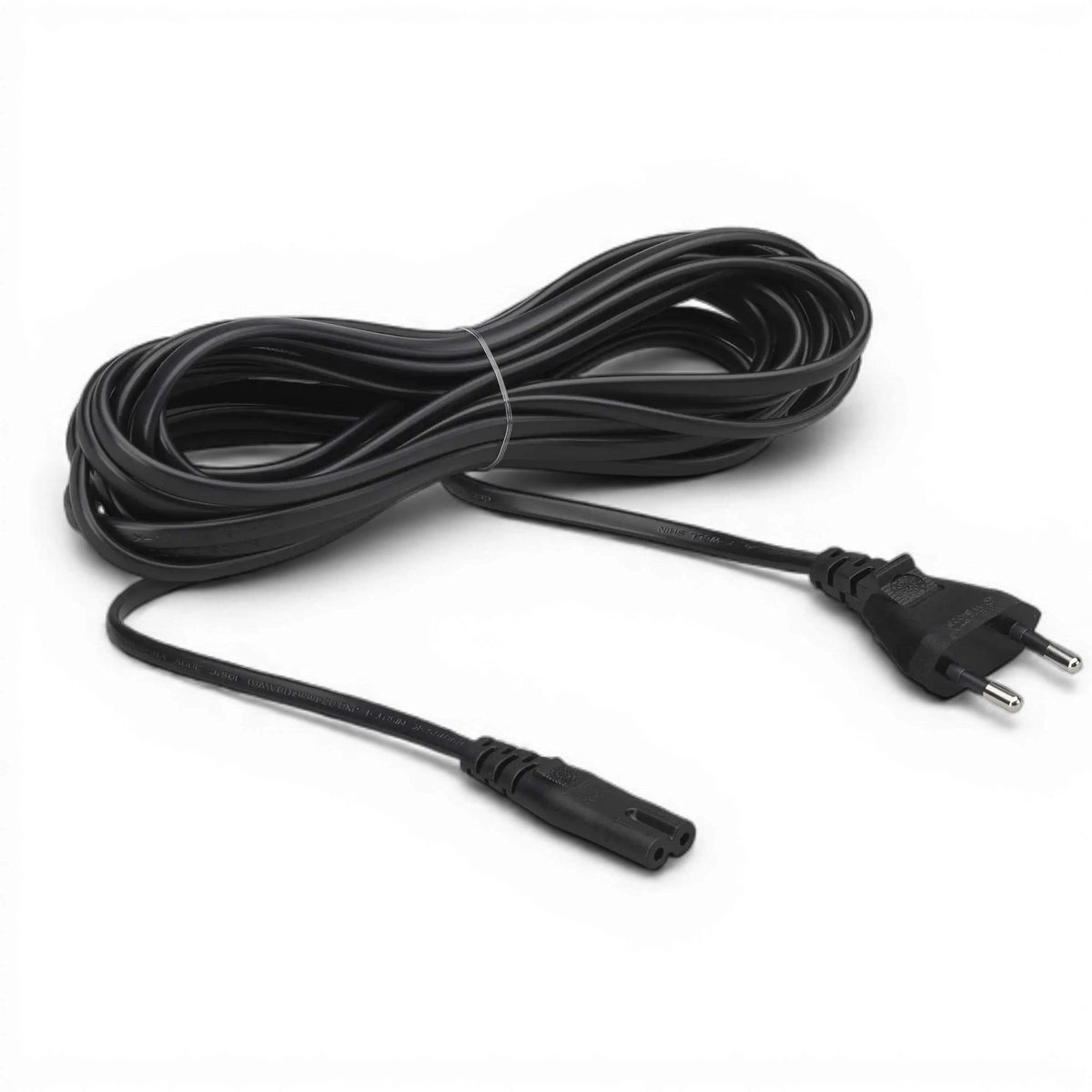 Flexson Power Cable (Straight) - zwart - 5m