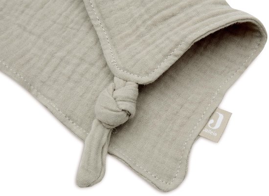 Knuffel Fopspeendoek voor Baby - Olijfgroen, 100% Katoen van Jollein — afbeelding 5