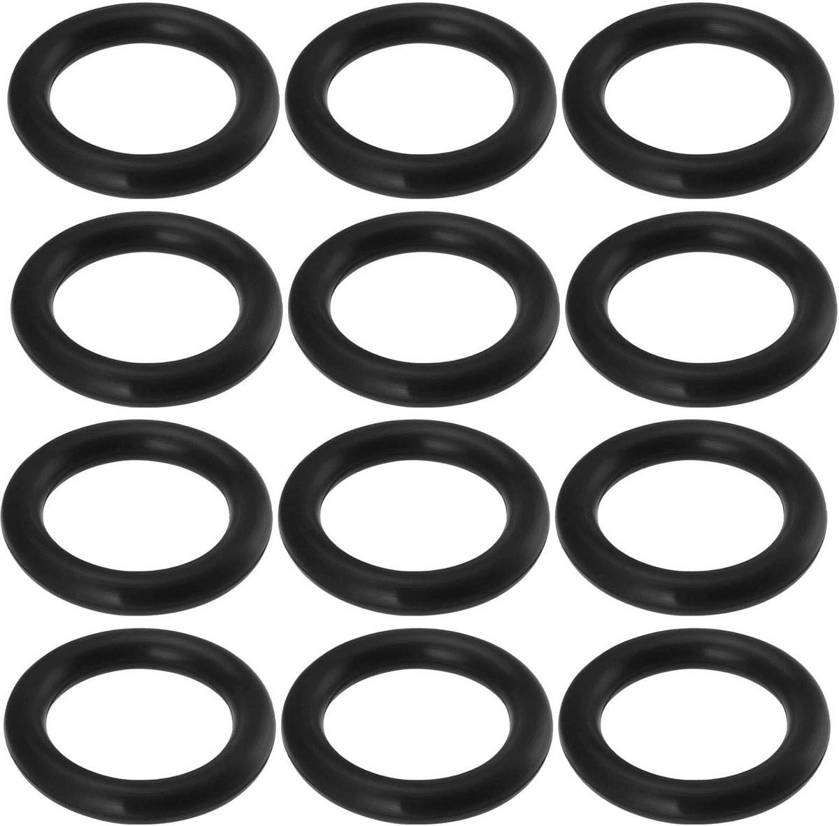 50 stuks O-ringafdichtingen EPDM rubberen O-ringen compatibel met Gardena irrigatiesystemen voor wateraansluitingen tuin 16 x 11 x 2,5 mm, zwart