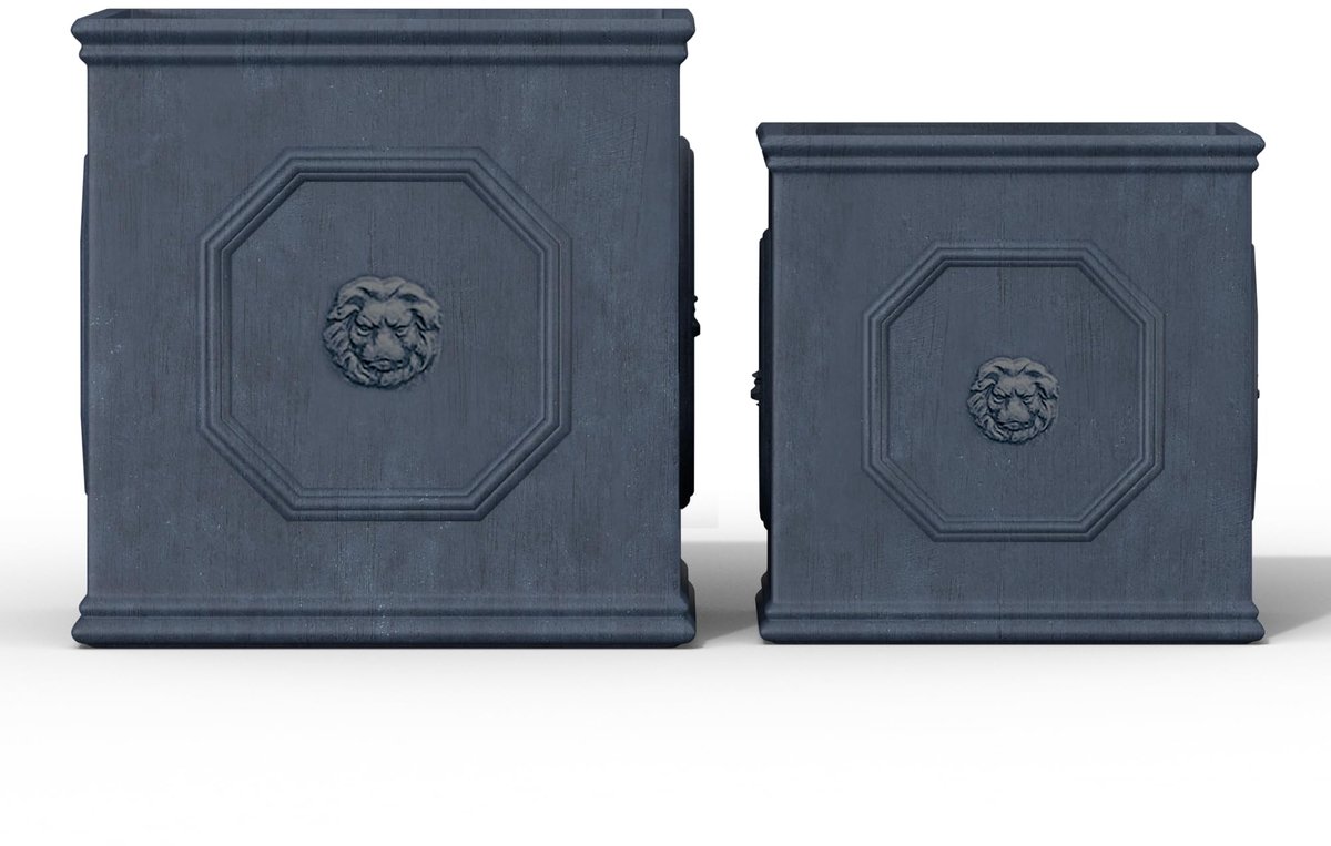 Plantenbak, Beton, Antiek Grijs, 10 en 12,5 Inch