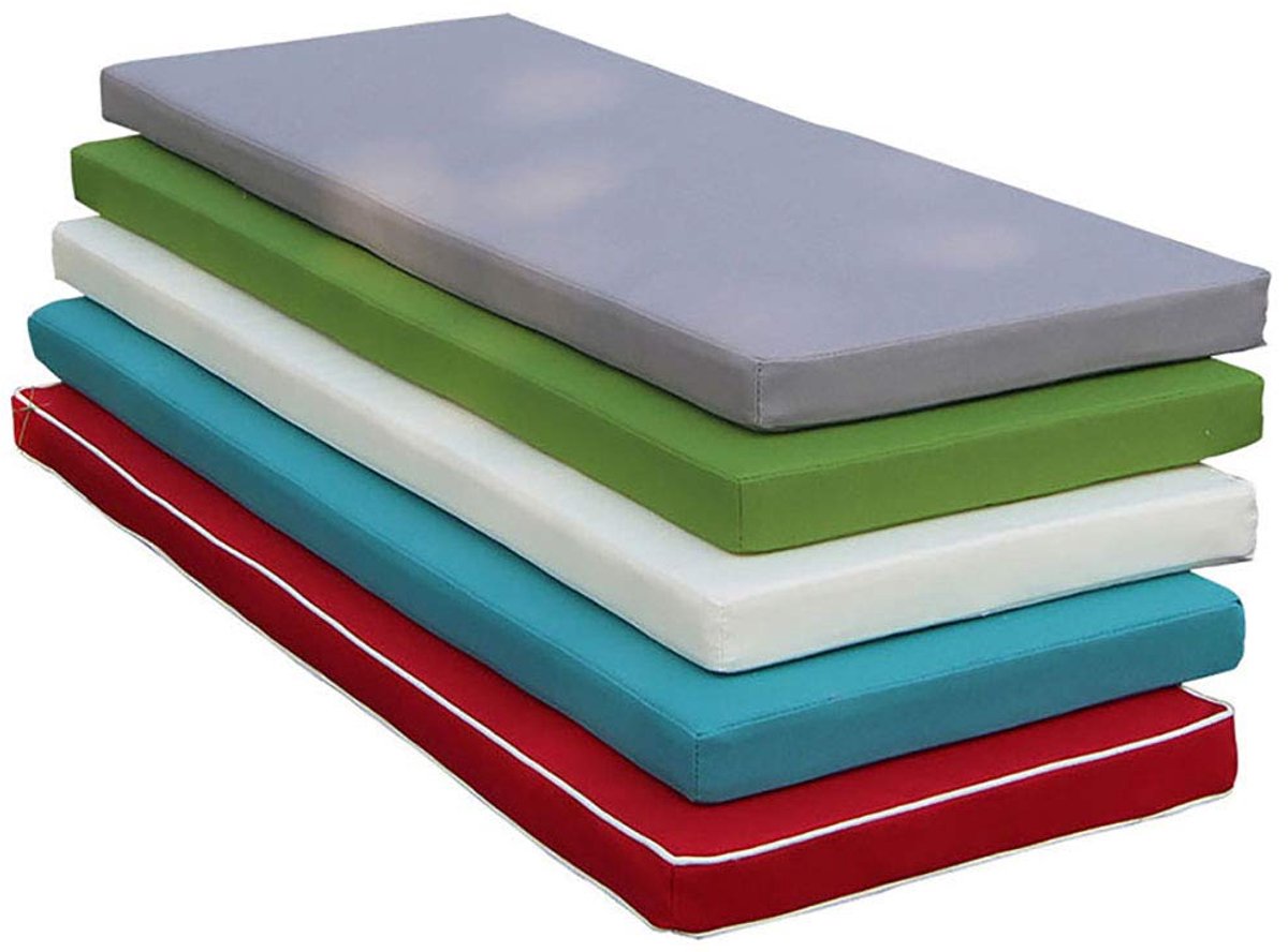 Bankkussen bankkussen tuinbank kussen bank kussen kussen kussen tuinbank elastisch Thicken eetkamerstoel Pads 5cm dik-lichtgrijs 200 × 35 × 5 cm