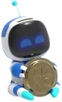 Astro Bot Coin Buddies Spaarpot – 18 cm Interactieve Spaarpot met Geluidseffecten – Werkt op Batterijen – Paladone