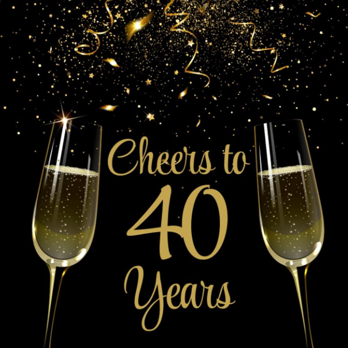 to 40 Years | 40th Birthday Guest Book | 40th Party Guest Sign In & Message Book | Gift Log | Memory Keepsake