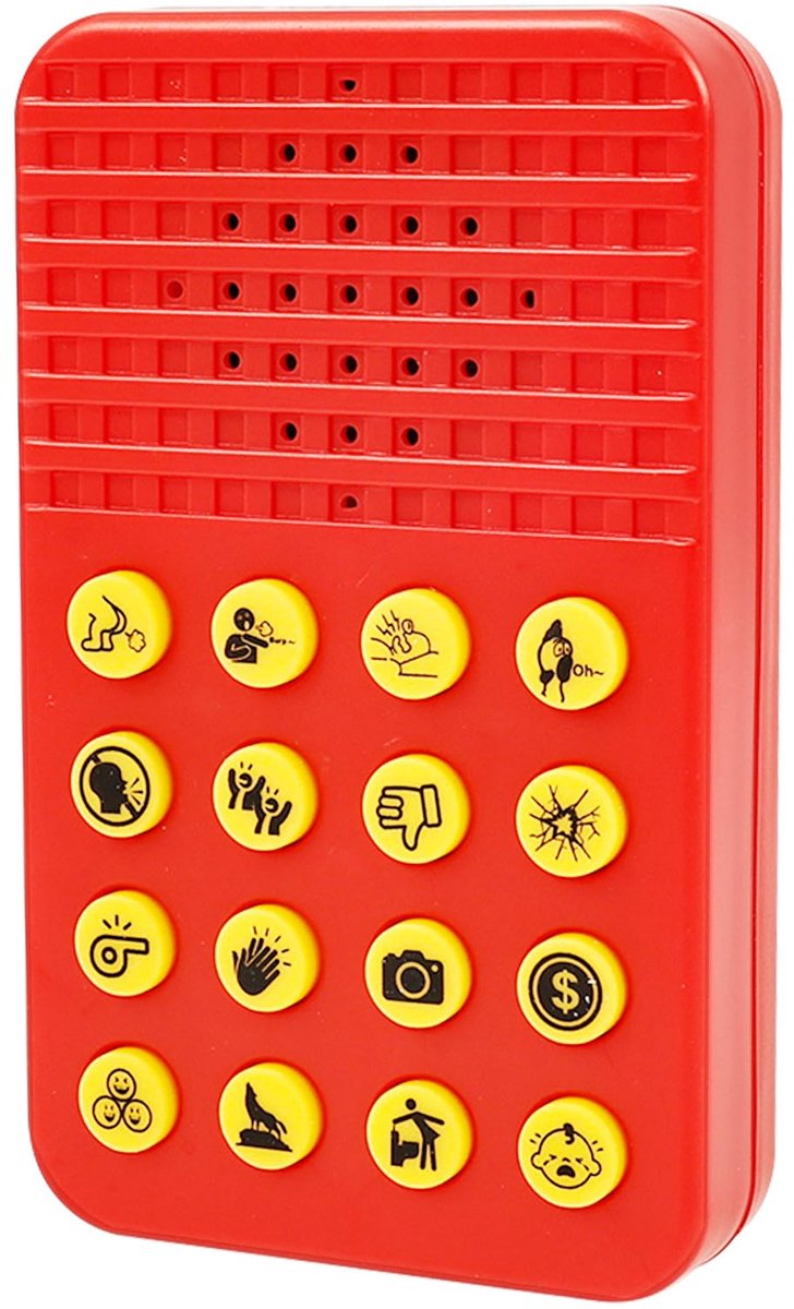 2 stuks Grappige Sound-Maker-Machine Geluidsmachine Grappig met 16 geluidseffecten Draagbaar & Robuust Geluidsbox Geluidsmachine Geluidsgenerator voor Geschenken, Feestjes en Grappen (1pcs)