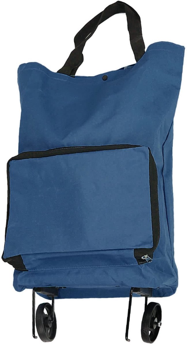 Dailygoods- Boodschappentas met wielen - Opvouwbaar - Stevig ontwerp - Multifunctioneel - Herbruikbare tas - Ideaal voor winkelen - Winkelwagentje