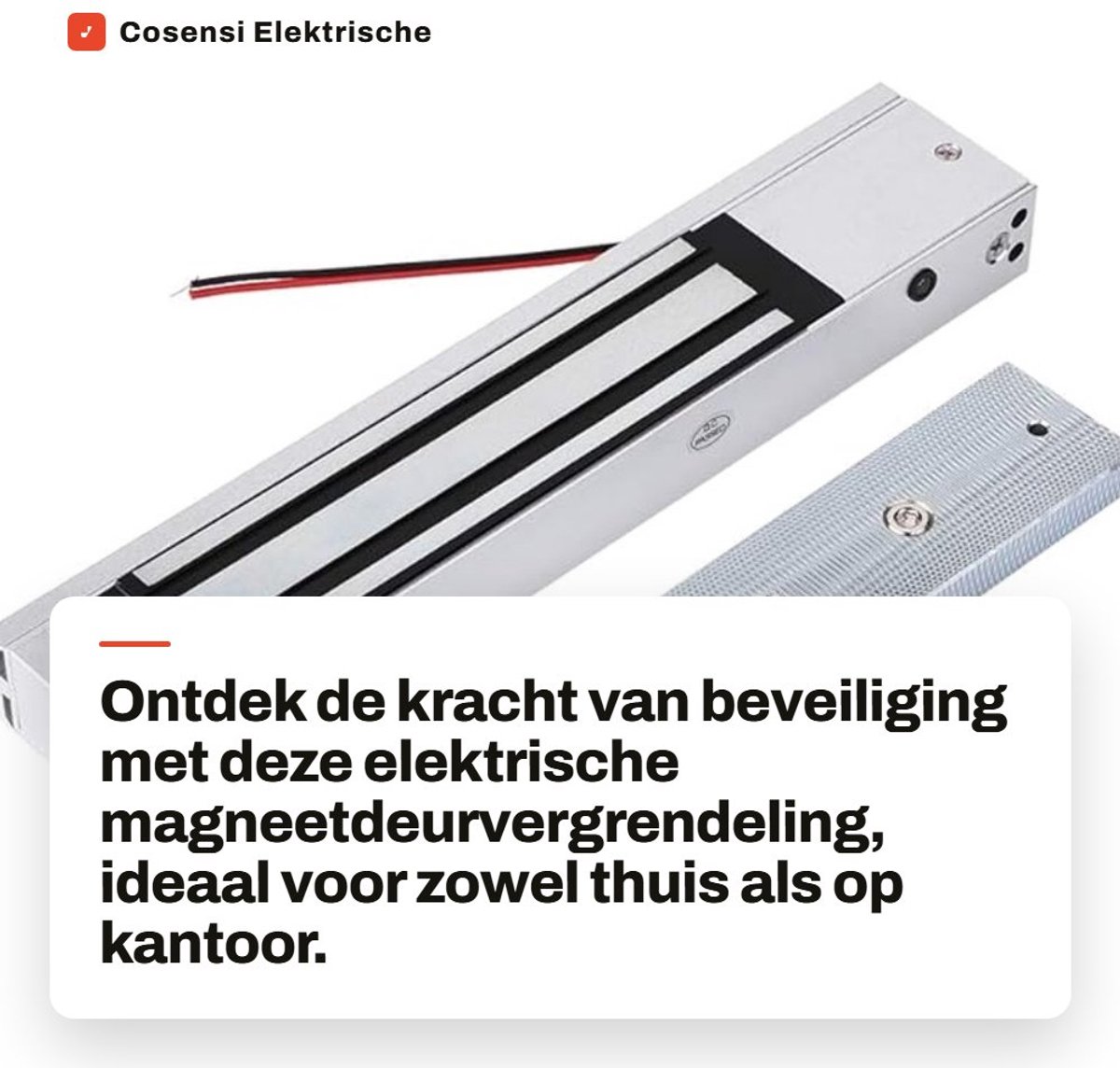 Dailygoods - Elektrische Magneetdeurvergrendeling - Toegangscontrolesysteem - Sterke Houdkracht 600 lbs - Veilig en Duurzaam - Geschikt voor Diverse D...