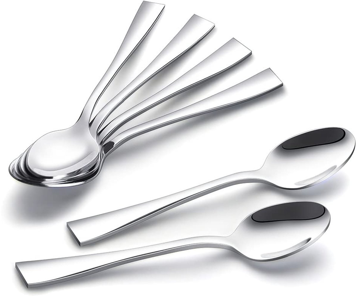 Dailygoods- Theelepels set van 6 - Roestvrijstalen Dessertlepels - Vaatwasmachinebestendig - Elegante Handgrepen - Perfect voor Koffie/Thee - Duurzame Kwaliteit - Lepels