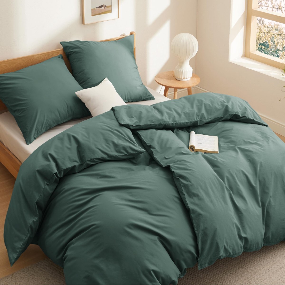 Dailygoods- Beddengoedset 135 x 200 cm - 4-delig Katoen - Dekbedovertrek met Ritssluiting - 2 Kussenslopen 80 x 80 cm - Oeko-Tex - Ademend en Zacht