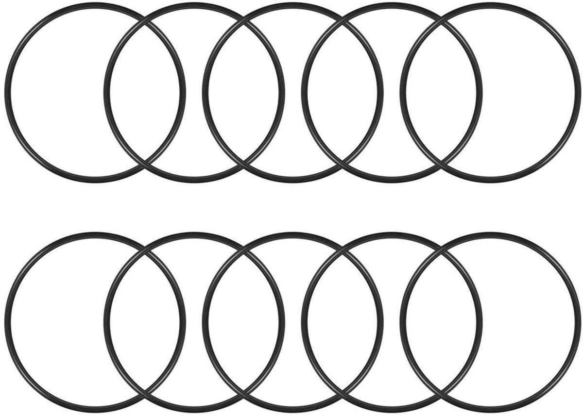 Dailygoods - TOP-VIGOR 10St Nitrilrubber O-Ringen, 120mm Buitendiameter 112mm Binnendiameter 4mm Breedte Metrische Afdichtingsring, Rubberen Ringen O-Ringen Afstandhouders for Kraan Loodgieterswerk Auto Reparatie