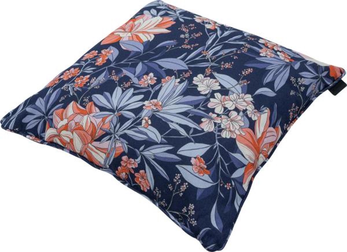 Sierkussen met paspel 50x50 Maxime indigo