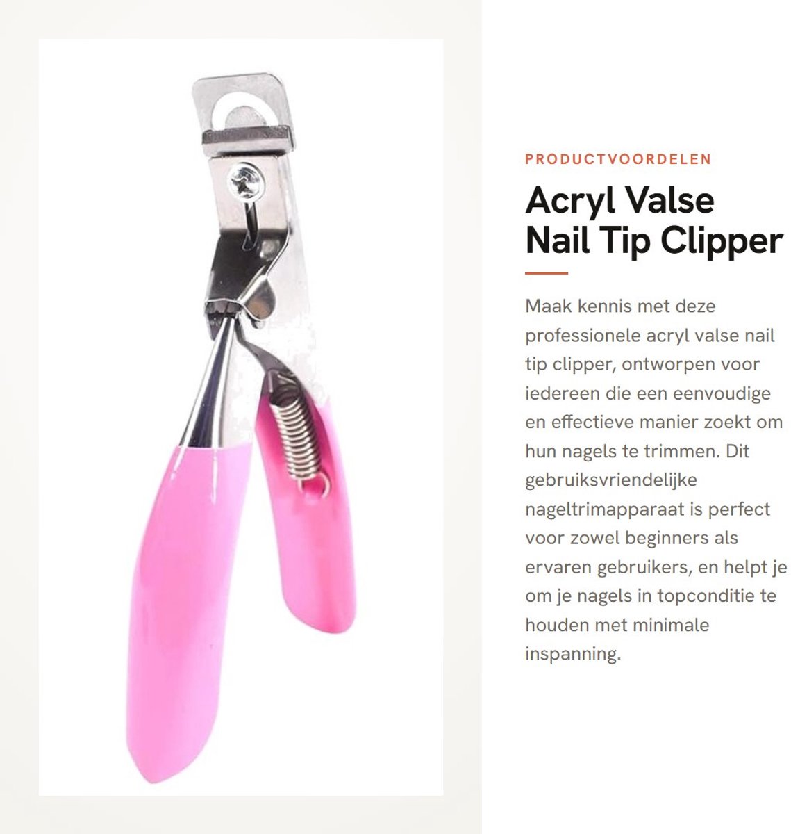 Dailygoods- Nagelknipper Professioneel - Nageltang - Nagelriem Knipper - Nagelknipper Set - Nagelknipper voor Valse Nagels - Eenvoudig in Gebruik