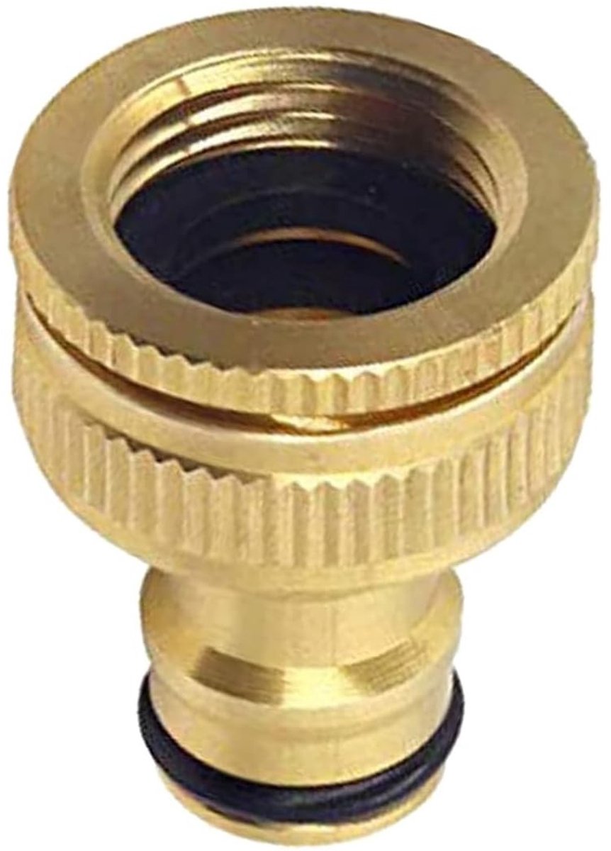 Dailygoods - Messing Tuin Kraanconnector 3/4 inch en 1 inch - Duurzame Adapter