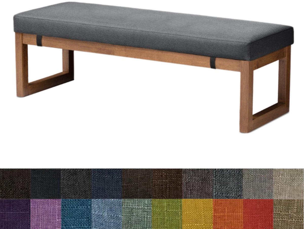 Bankkussen Zitkussen Kussen Voor Bank Keukenbank Tuinbank Eetbank Vensterbank Stoelkussen (80X35X5CM Donkergrijsgroen)