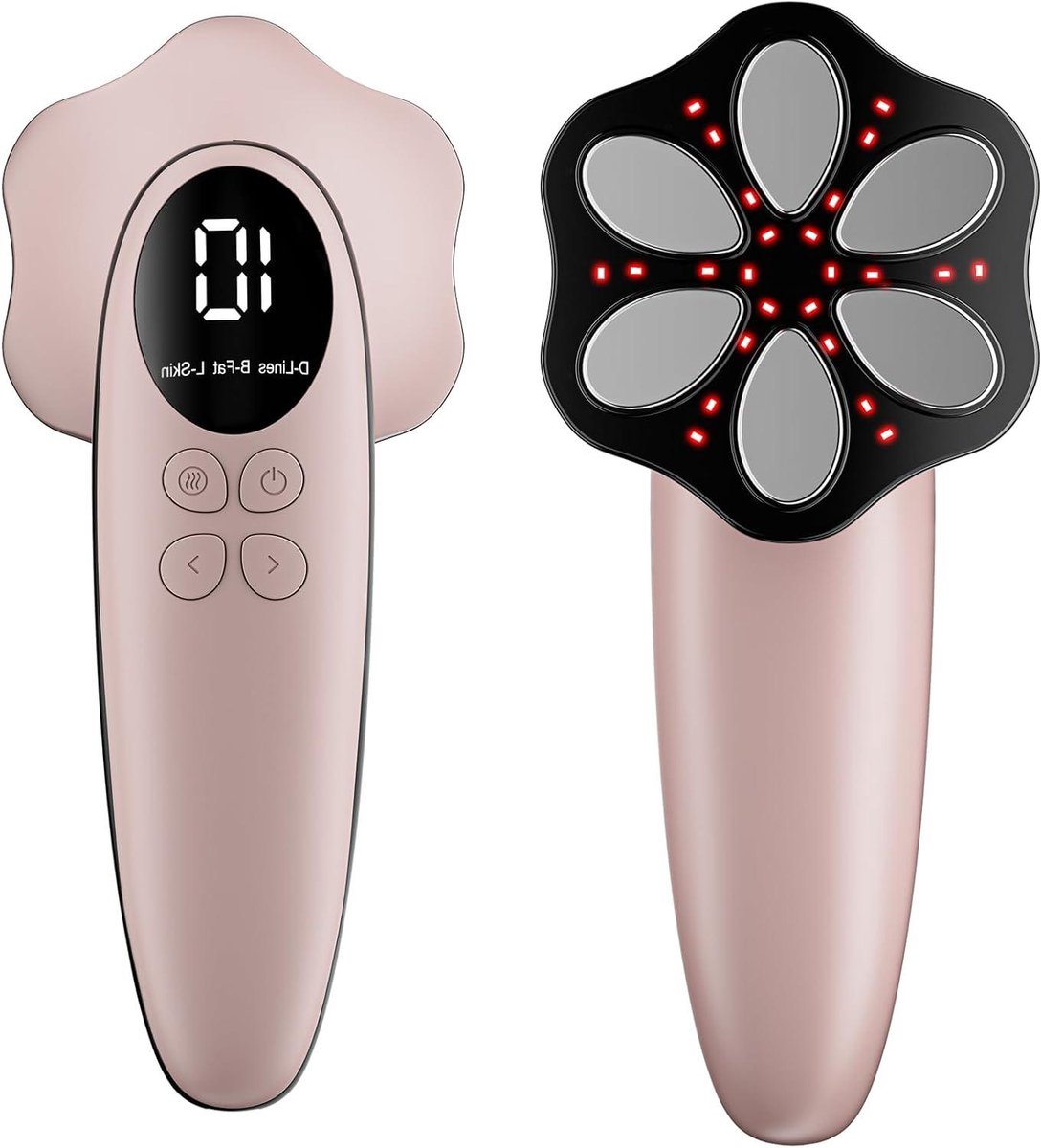 Cellulitis Massager - Lipedema Massager - Lichaamsvorming - 6 Massagekoppen - 19 x 10 x 7 cm - Rosé Goud