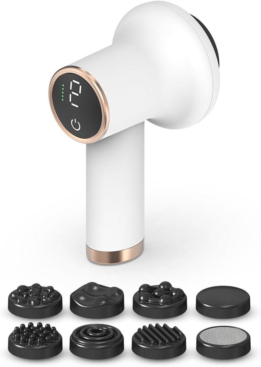 Cellulite Massager Tool - Lymfedrainage Massager - Lichaamsvorming - Draadloos Touchscreen Bediening - 0.5 kg - Wit