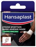 Hansaplast stevige sporttape, 2.5 cm x 10 m, latexvrij, voor polsen en handen.