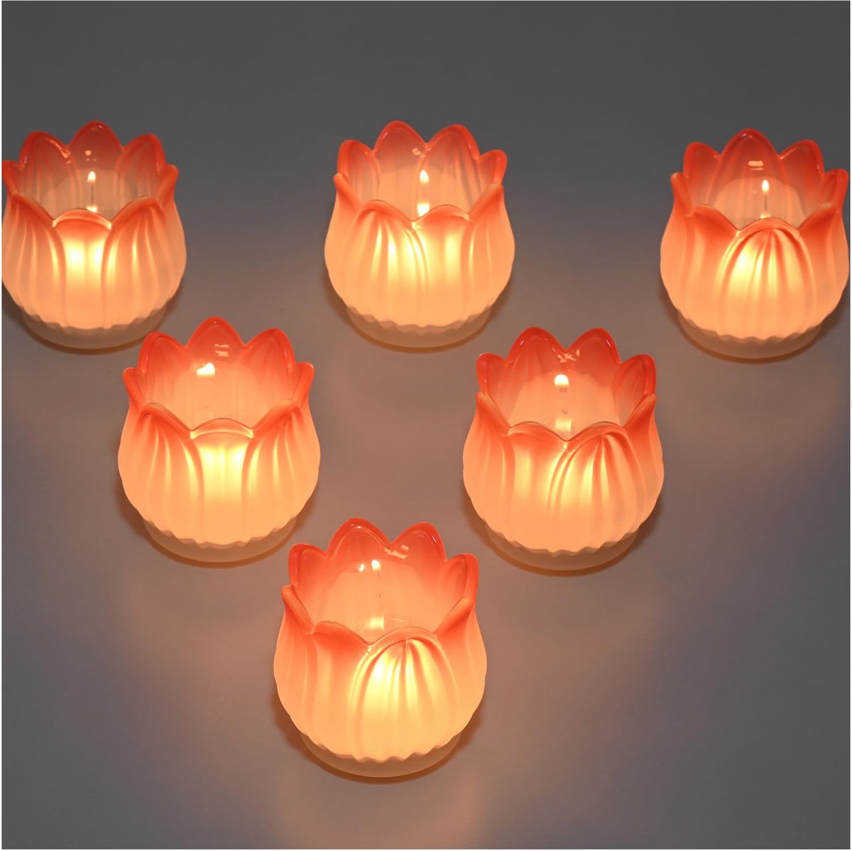 Waxinelichthouders, Theelichthouders in Tulpvorm voor Tafelmiddelpunt, Glazen Waxinelichthouders voor Kerst, Bruiloft, Verjaardagsfeest, Woondecoratie (Roze)