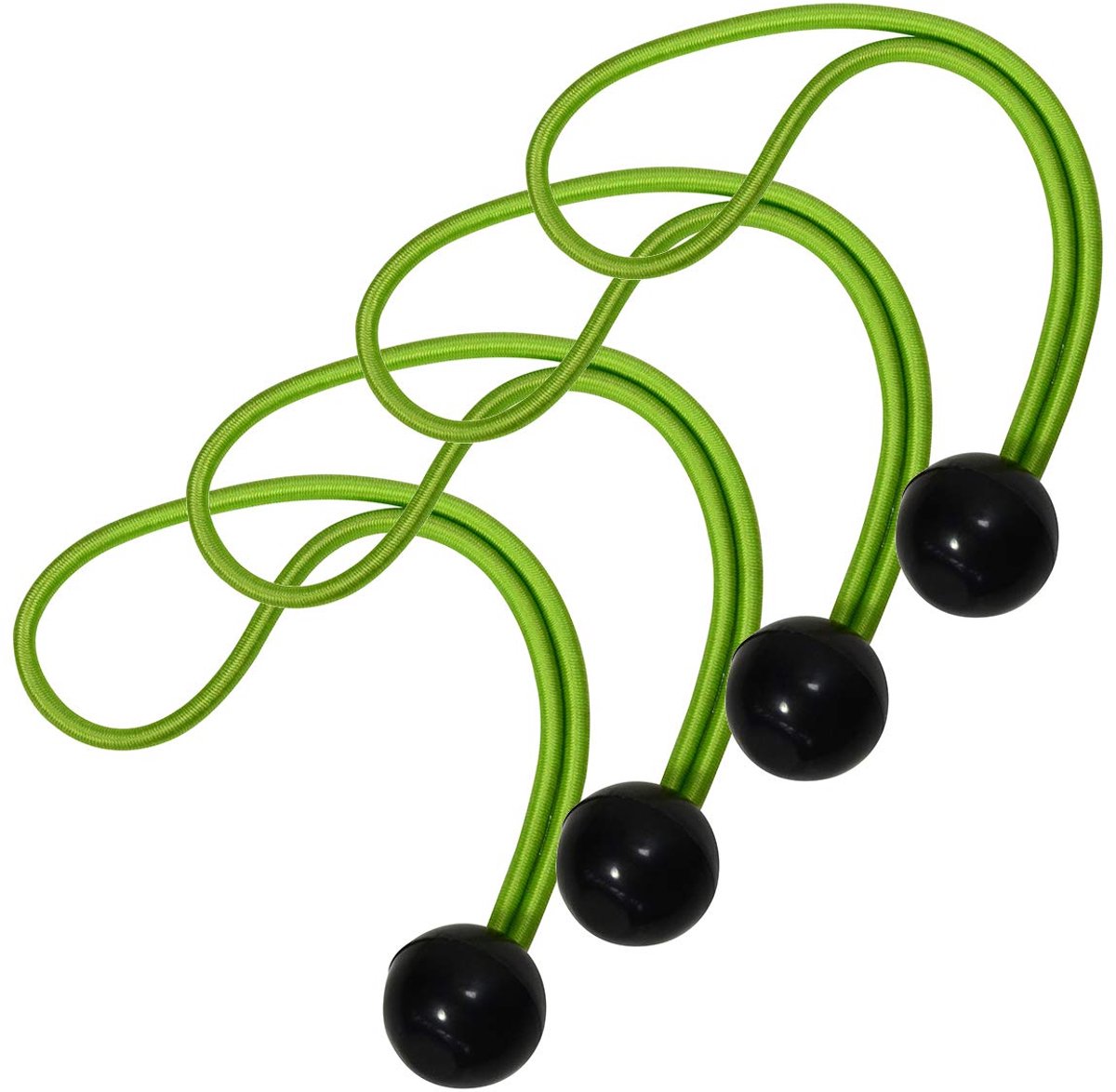 Snelbinder met bal [20 cm snelbinders] [Set van 4 snelbinders] 3254EURDAT - om een Yogamat mee te vervoeren