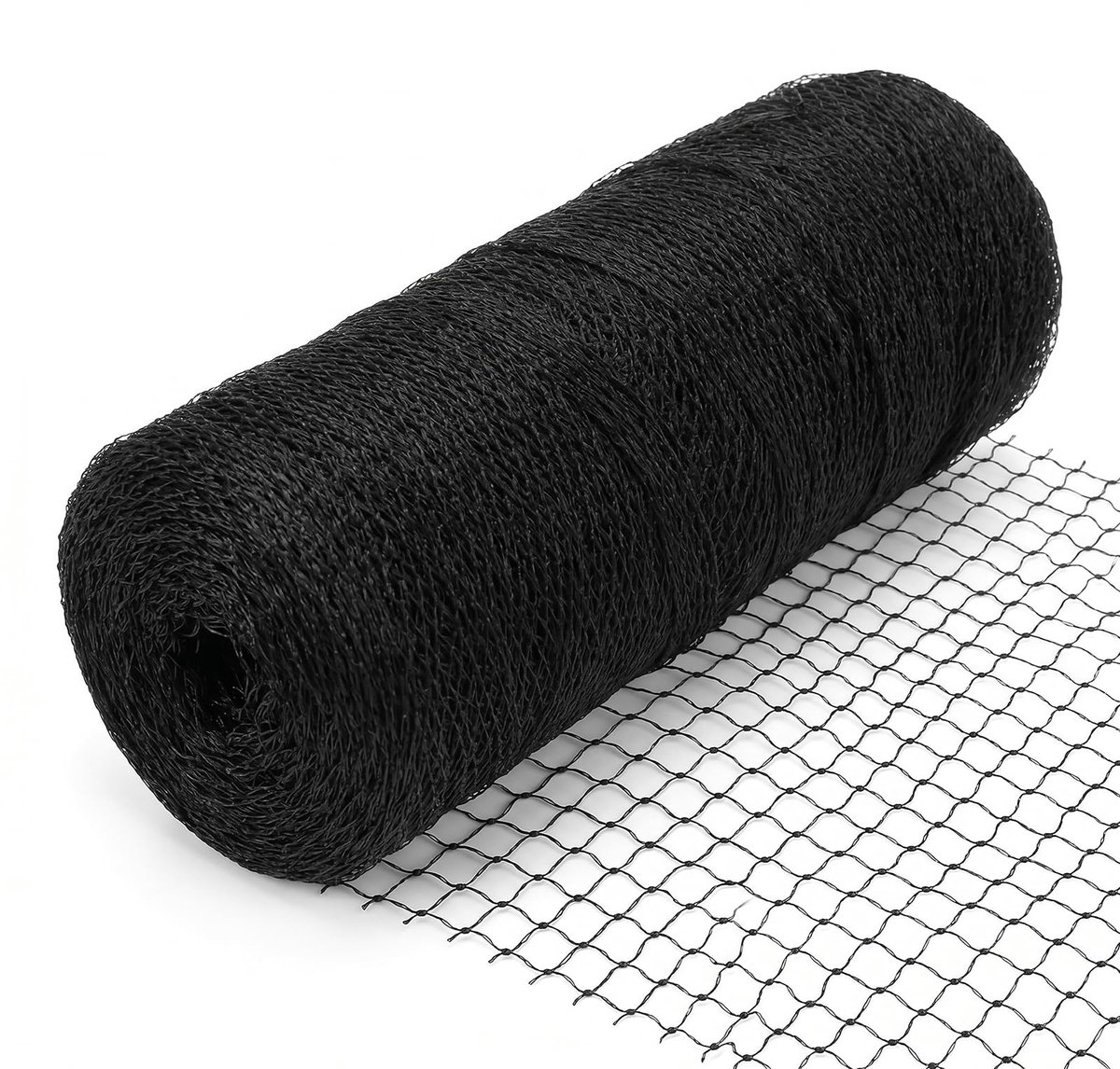 10 m x 10 m vogelnet, vogelnet, vogelnet, zwart, vogelbeschermingsnet, kippen, vijvernet, fruitboomnet, tuinnet voor kippenhokken, balkon, dak of vijver, gaten 5 x 5 cm