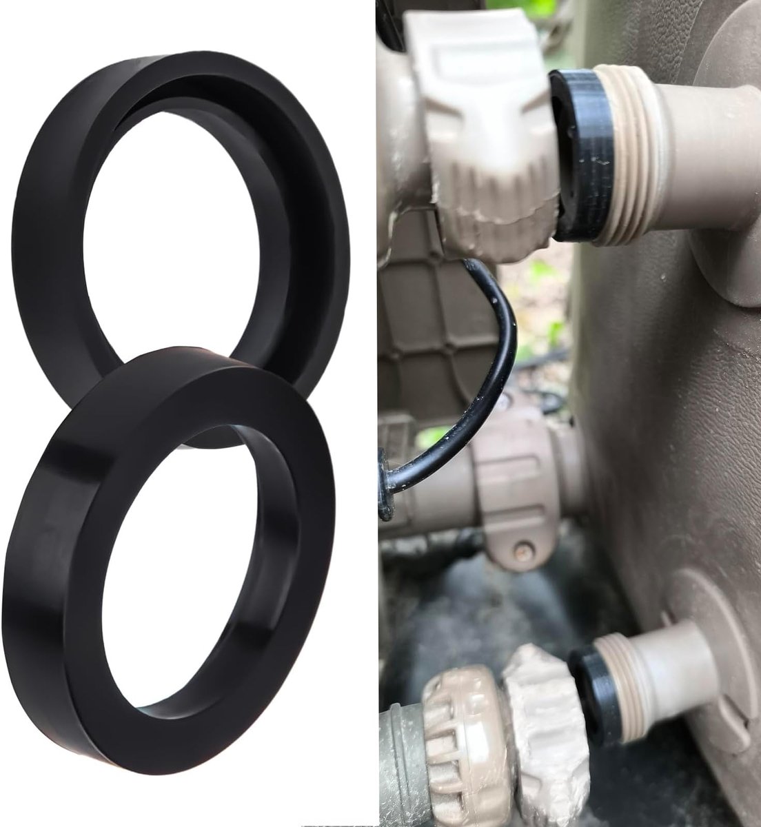 Intex Pure Spa Simple Spa 2 stuks 11699 voor SSP-H-20-M SSP-H-20-1 C Hot Tub Pool Spa onderdelen siliconen connectoren afdichtingen/afdichtingen voorkomt lekken met afdichting tussen 2B / C