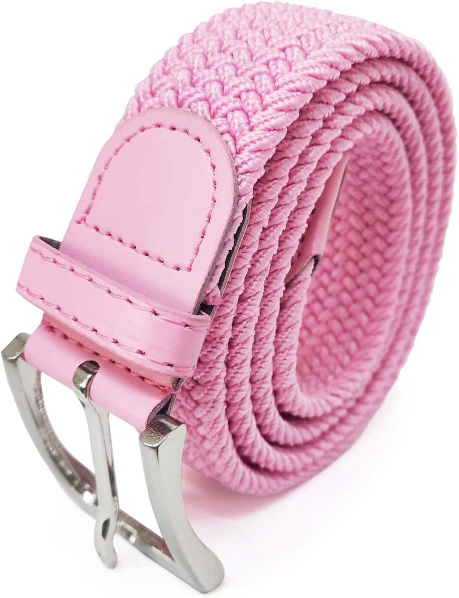 Unisex Elastische Stoffen Riem Gevlochten Rekbare Dames en Heren
