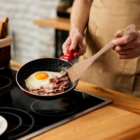 Spatels voor Pannen - 33 cm Lange Handgreep - Kooklepel en Grote Spatel voor het Koken - Keukenspatel met Lange Handgreep — afbeelding 4