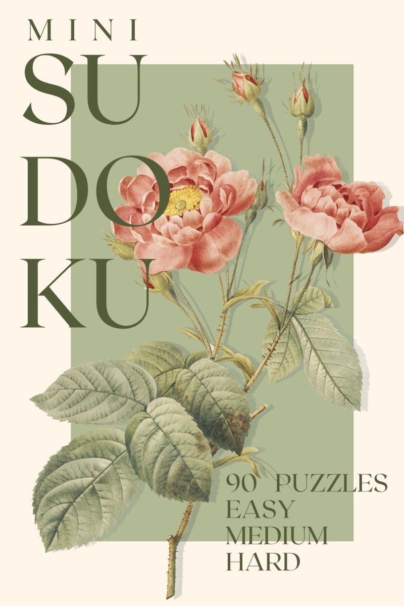 Mini Travel Sudoku: Easy, Medium & Hard Pocket-Sized Puzzles – Vintage Rose - ShopVlot