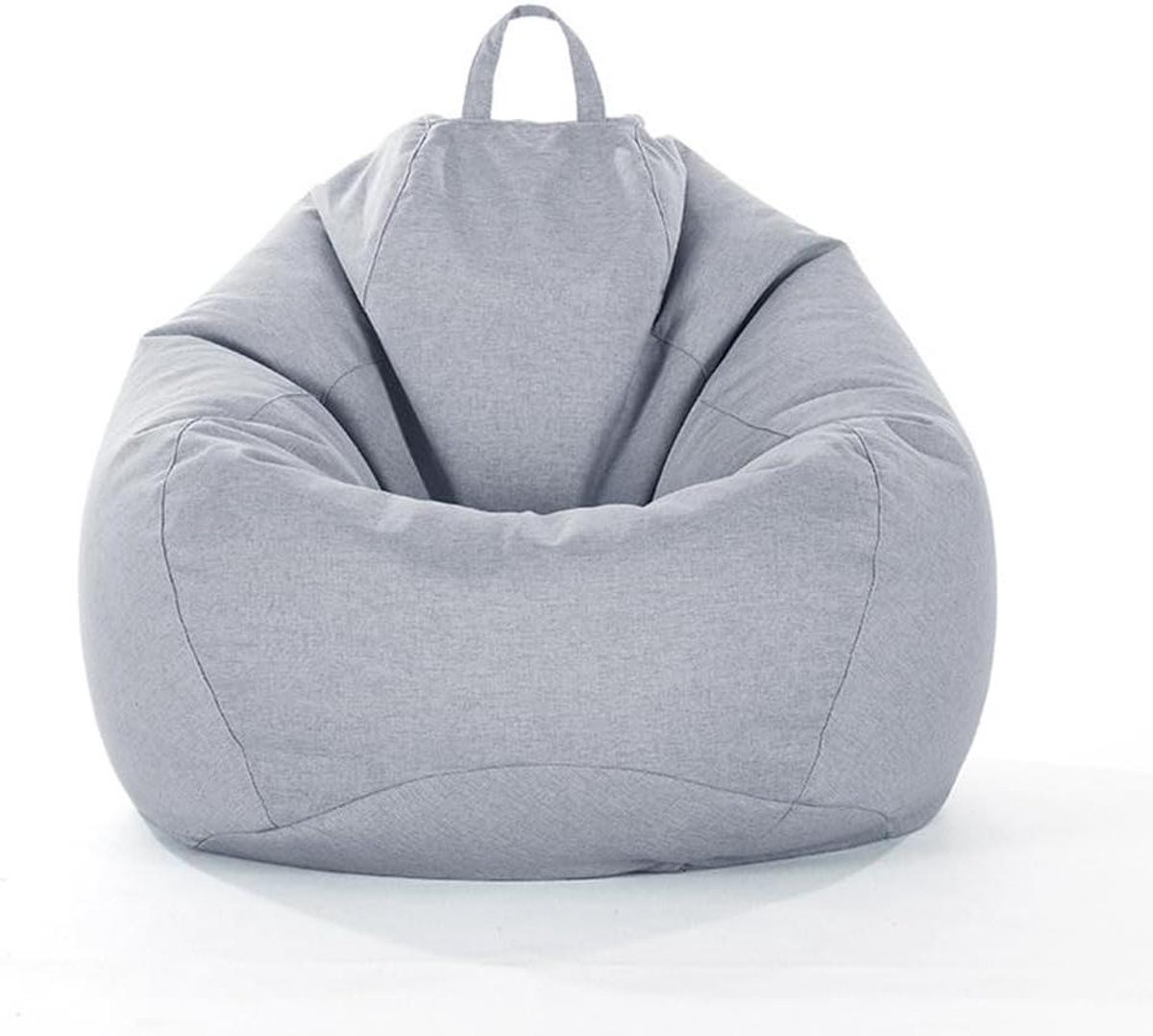 Zitzakhoes Zonder Vulling - Luie Sofa Cover - Dieren Opbergen - Duurzaam Katoen Linnen - Maat XL - Grijs
