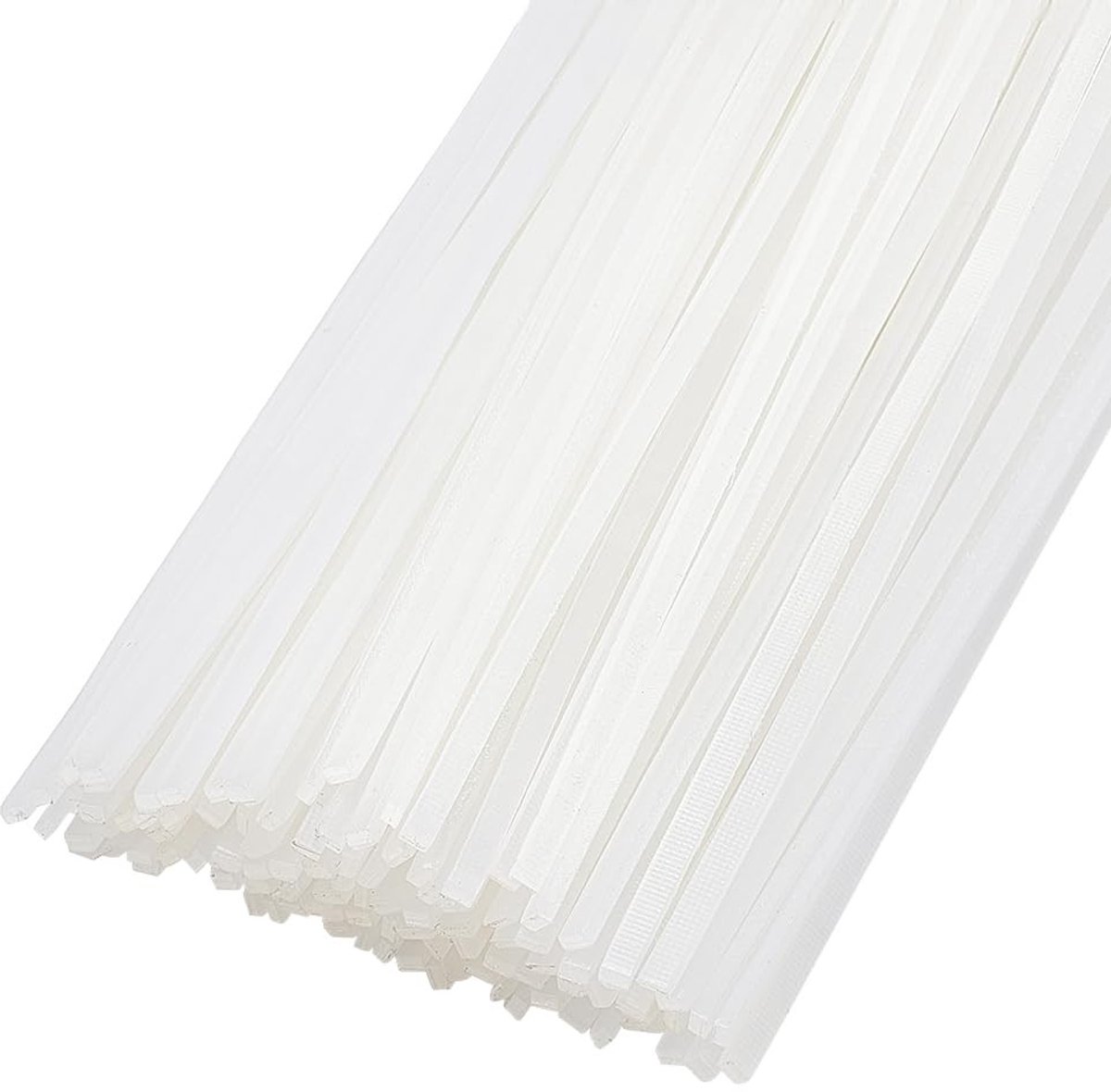 150 Stuks Witte Thermohars Strips voor Boekbinden - 28.5 cm, 2 mm Breed, Geschikt voor Lijmmachines en Hechttechnieken