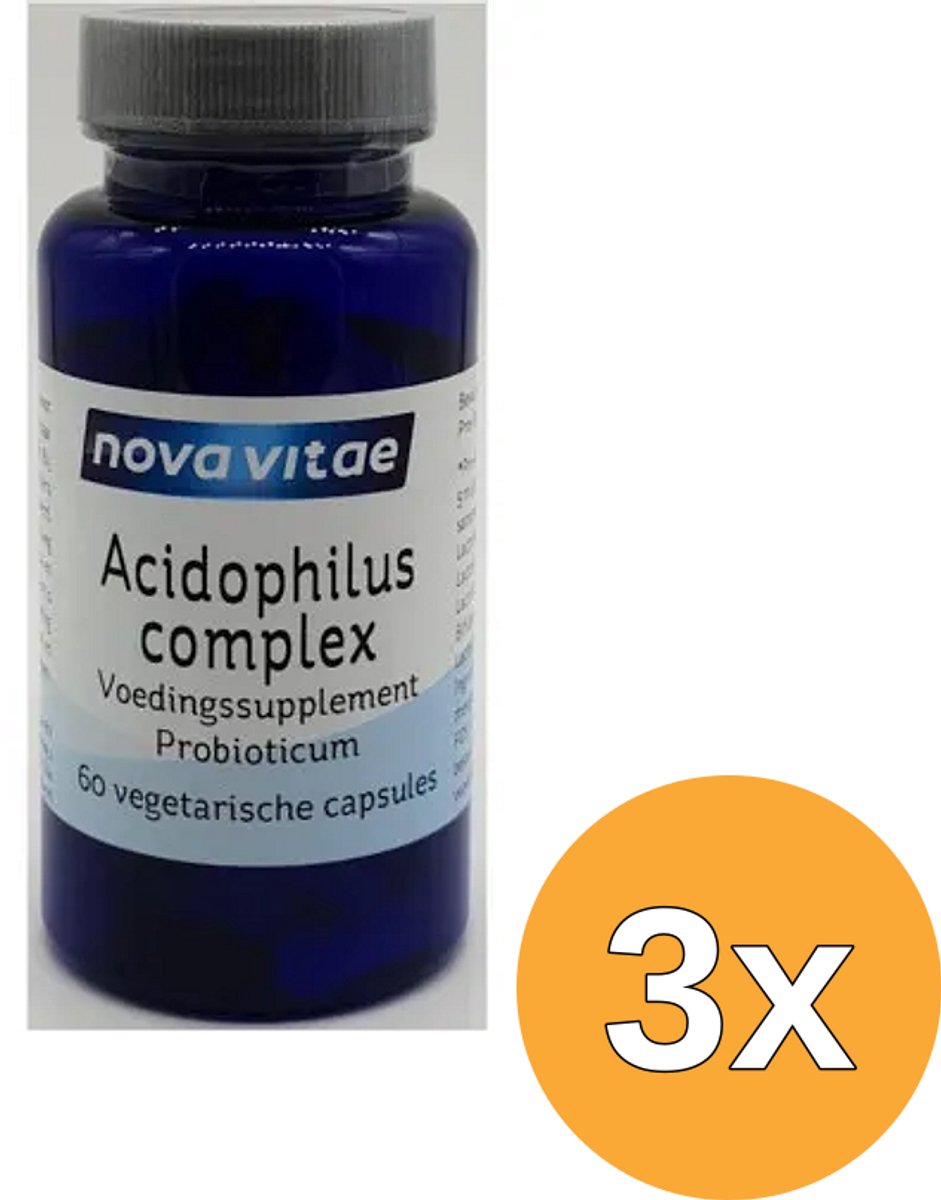 3x Nova Vitae Acidophilus Complex (60 capsules)